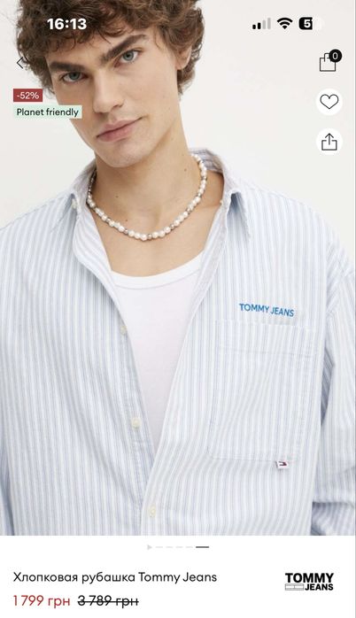 Сорочка Tommy Jeans / Tommy Hilfiger - xl - xxl - оригінал