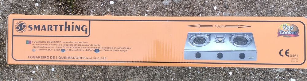 Fogão a gás de 3 bicos