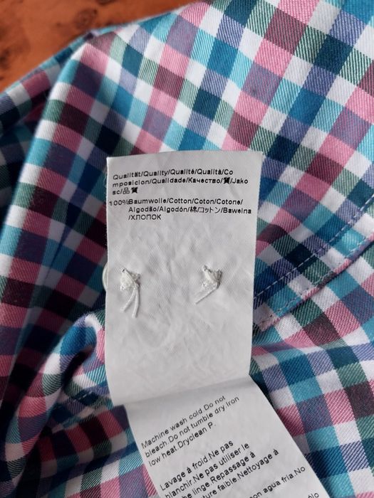 Бавовняна сорочка у клітинку Hugo Boss розміру xl