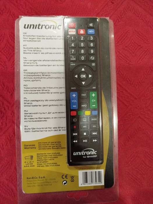 Remote Control for SHARP Televisions (New)447013231096637441