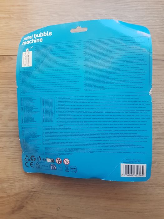 Nowe bańki mydlane z pistoletem zabawką marki Pepco