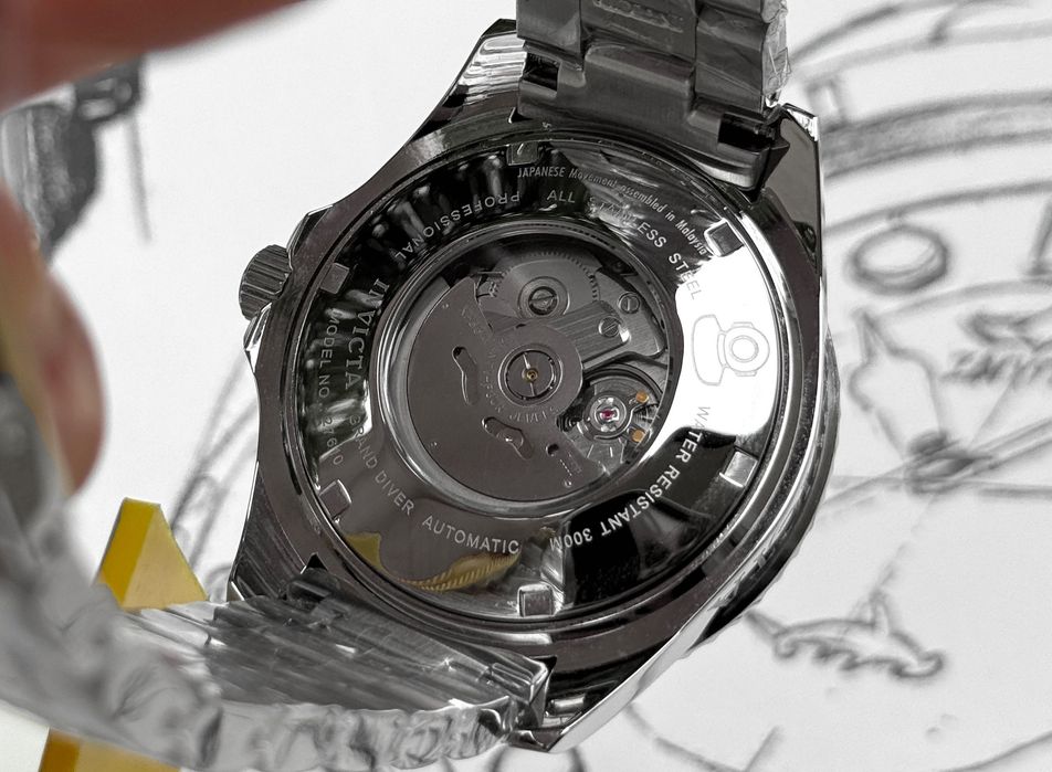 Механічний чоловічий годинник Invicta 27610 Grand Diver Automatic 47 мм. 300 MT.