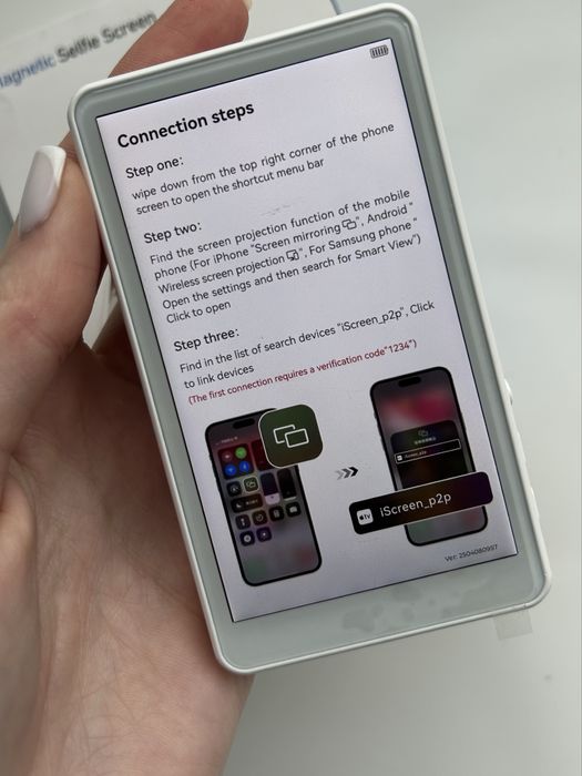 Магнітний екран з динаміками для селфі та блогу. Селфі екран монітор