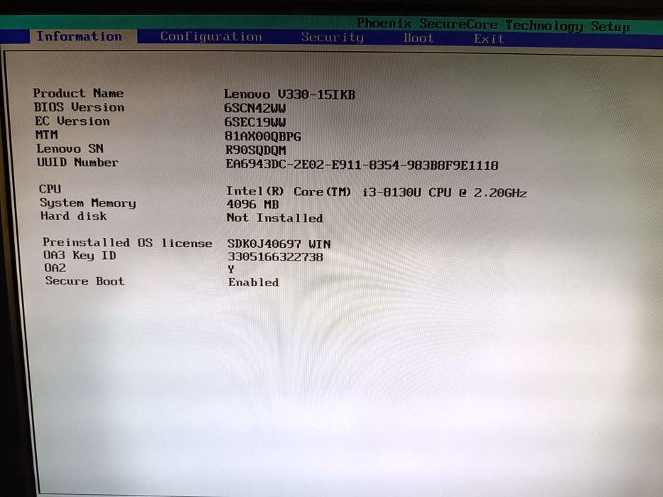 Peças Lenovo V330 15IKB 15ISK