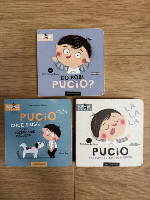 3 książeczki PUCIO, 1-3 lat