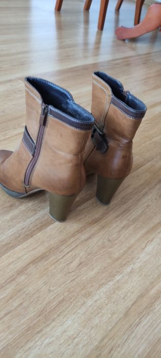 Botki brązowe damskie