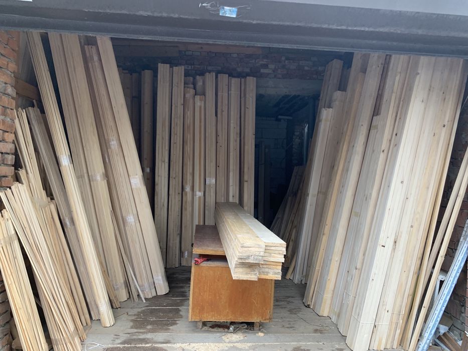 Буд. матеріали з дерева. Вагонка. Плінтуси. Балясини. Рейки.