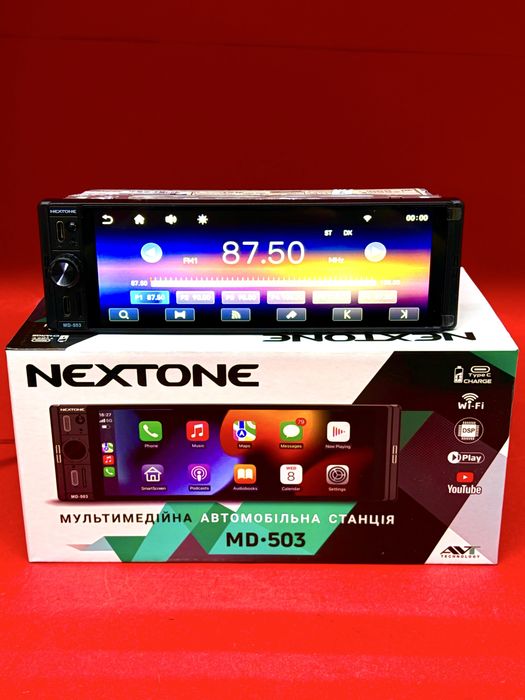 Магнітола 1-дін Nextone MD-503 Wi-Fi YouTube Bluetooth Car Play