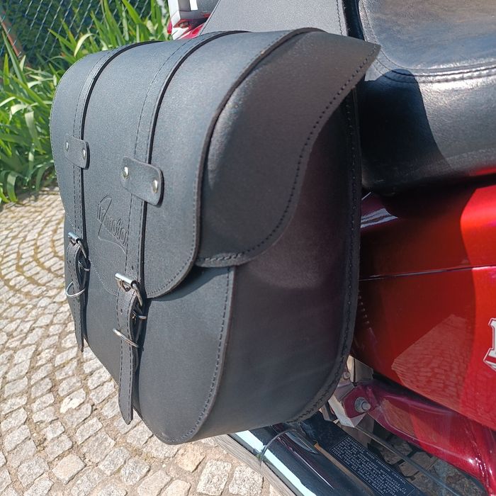 Sakwy Boczne Skórzane Chopper Shadow Virago 18L Star Vulcan Intruder