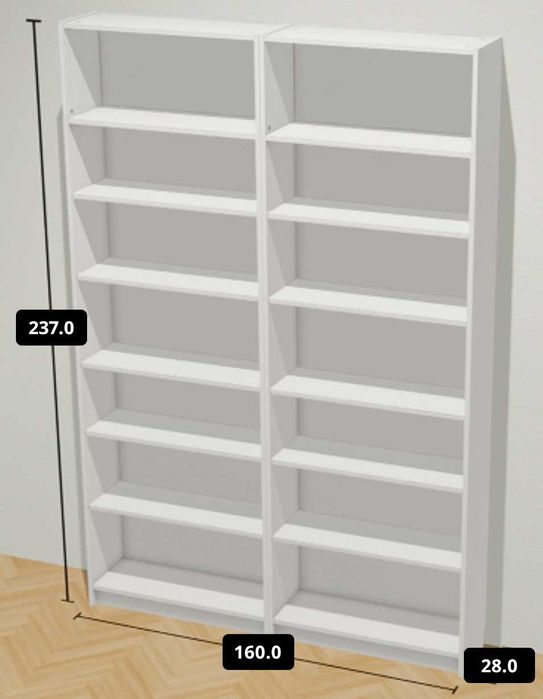 Billy Ikea 2x Regał biały / Rezerwacja!