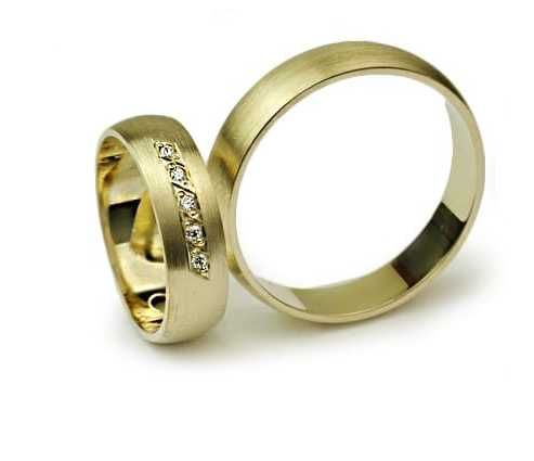 Obrączki Ślubne I019 5mm Żółte Złoto GOLDRUN BYTOM