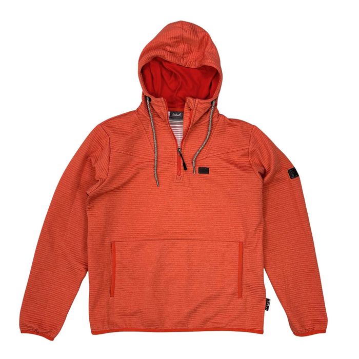Jack Wolfskin Nanuk Dynamic polar męski bluza z kapturem L outdoor hoodie kolor łososiowy bluza sportowa