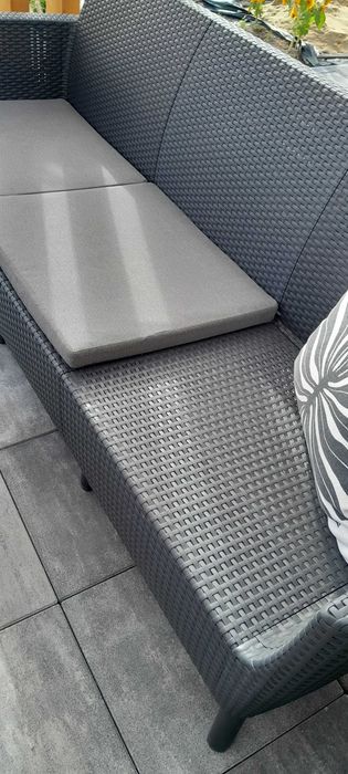 Keter Salemo Sofa ogrodowa 3-Osobowa Grafitowa + stolik za 300 zł
