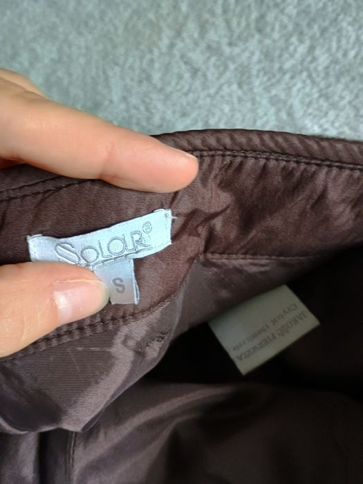 Spódnica wełniana asymetryczna solar