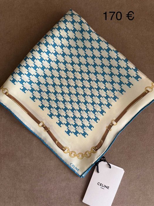 новый шелковый платок Celine