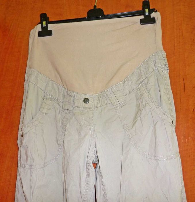 spodnie ciążowe letnie biodra 115 len