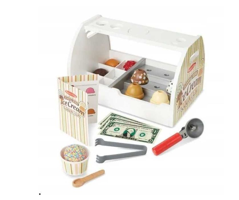Lodziarnia drewniana Melissa and Doug nowa oryginalna