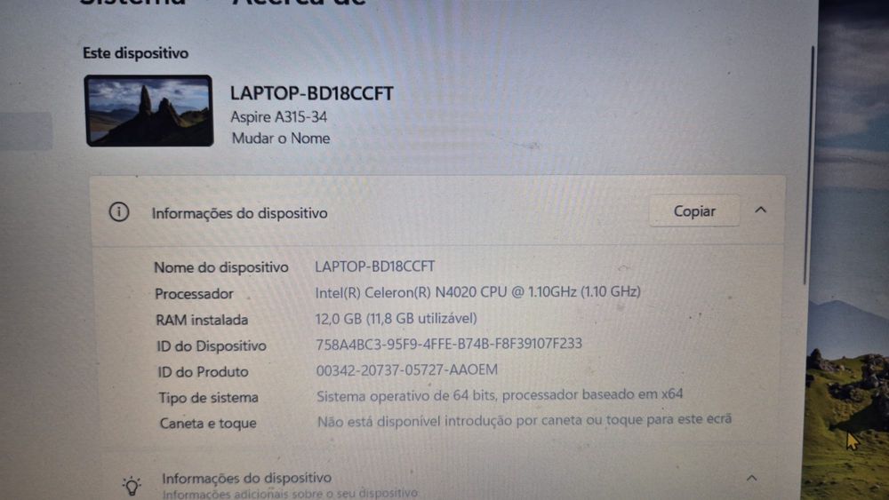 Acer aspire 3 A315-34