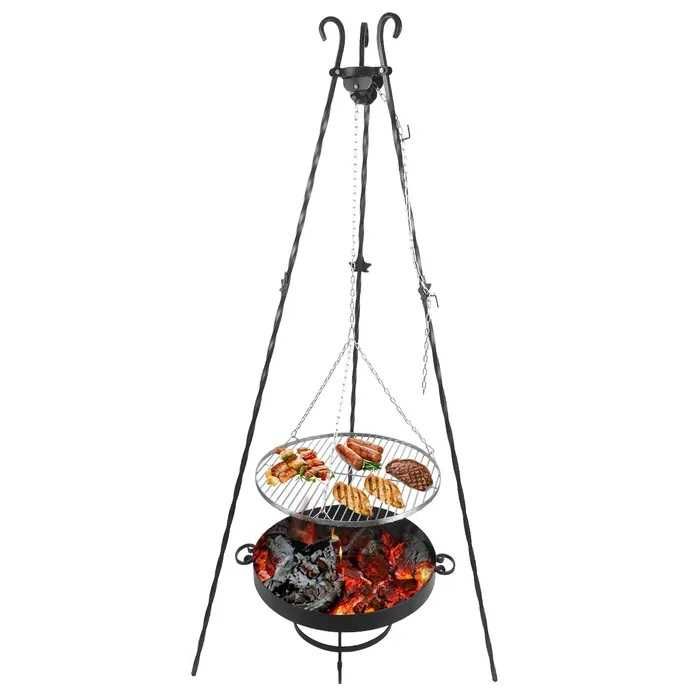 Grill ogrodowy podwieszany trójnóg –średnica: 60cm/70cm/80cm