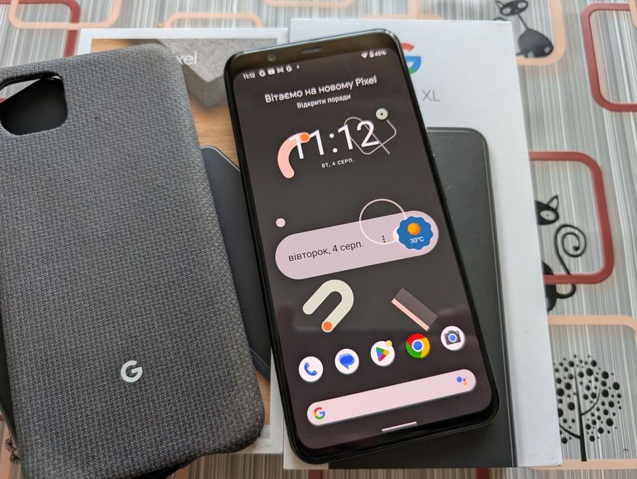 Супер Стан Google Pixel 4XL Black 6-64Gb/Neverlock/2-Sim/NFC/95% АКБ/Без Вигорання/Без Дефектів
