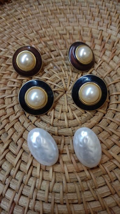 Вінтажні сережки,кульчики 80 роки.monet,чокер