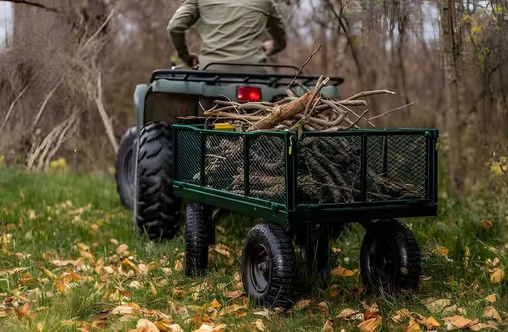 NOWY Wózek Transportowy Ogrodowy Taczka Przyczepka z rączką 200KG