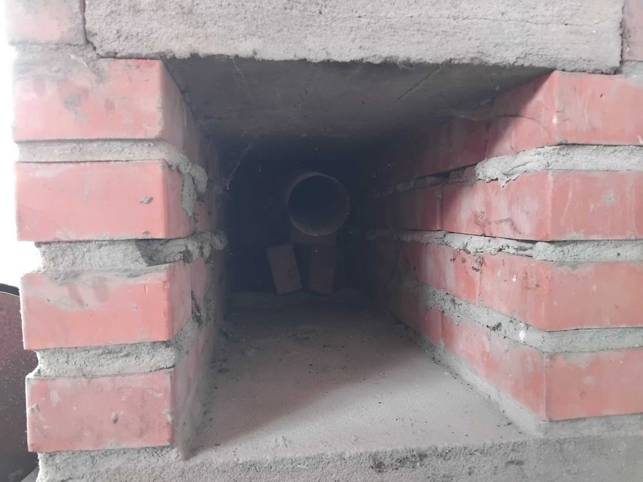 Grill betonowy, murowany z cegły