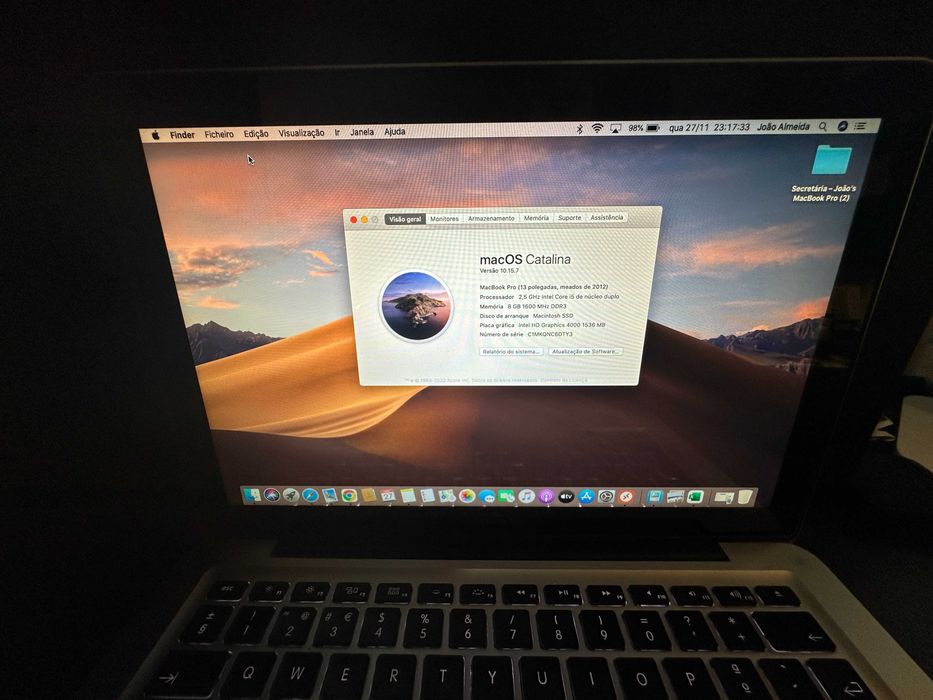 Selling MacBook Pro 13", Mid-2012, Intel Core i5 2.5 GHz, 256 GB SSD, and 8 GB RAM64738283539203121