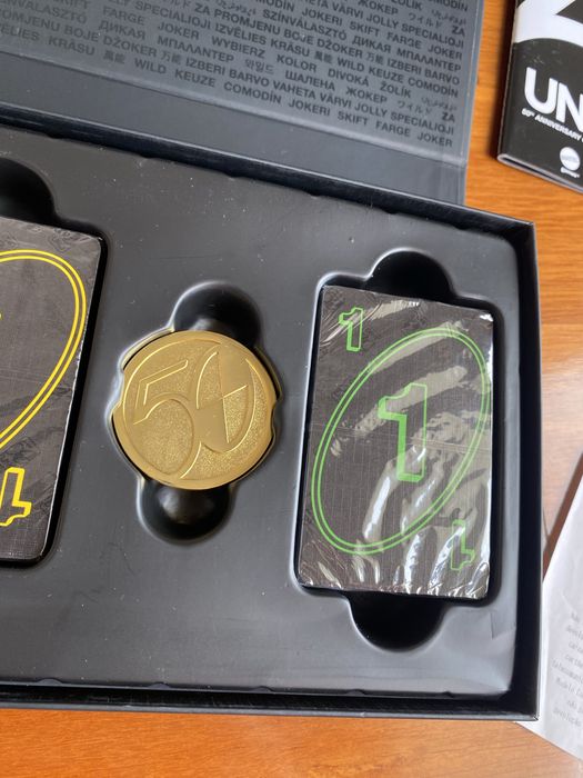 Jogo de tabuleiro cartas Uno 50 anos premium