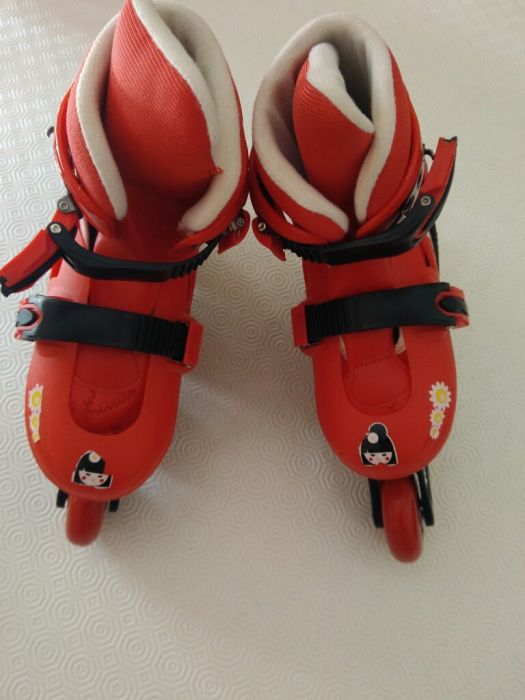 Patins em linha.