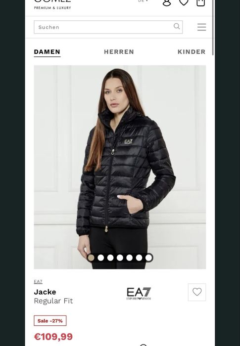 EA7 Emporio Armani down jacket,емпоріо армані пухова куртка
