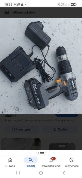Ładowarka do bateri titan 18v na 1.3ah