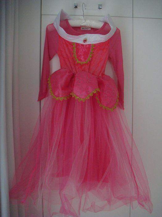 strój przebranie śpiąca królewna aurora roz.  140