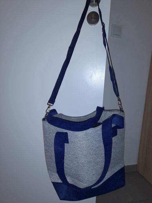 Duża torebka-torba z filcu NOWA