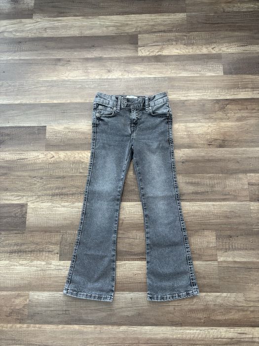 Jeansy dzwony dziewczęce 120cm