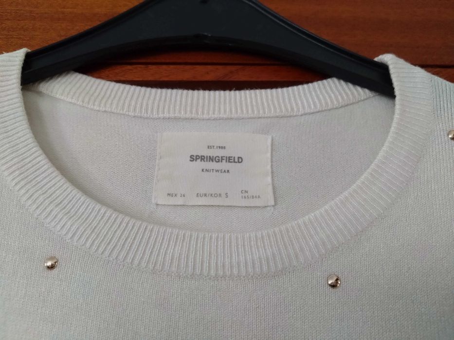 Camisola Springfield com detalhes metalizados