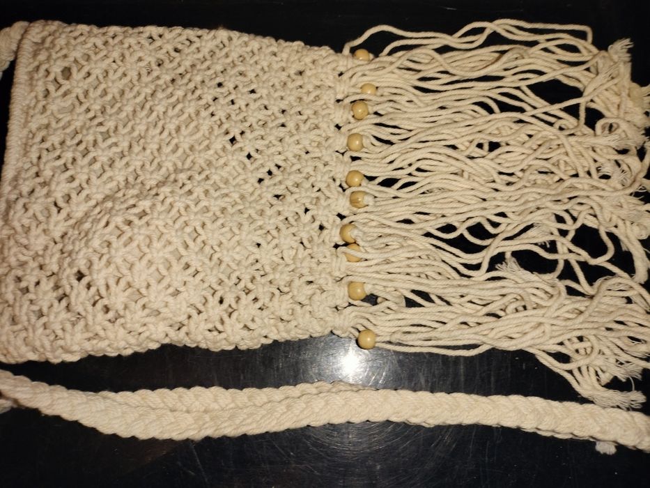 Makrama torebka na ramie