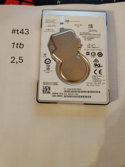 Dysk hdd 1tb 2,5 #w43