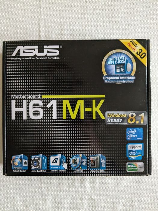 Caixa de computador com vários componentes