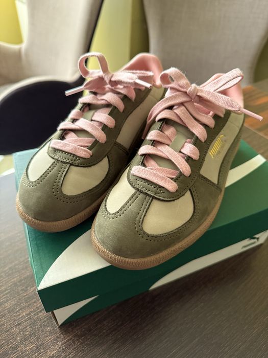 Puma Palermo Lux кеди хакі, рожевий(37.5, 23,5 см)