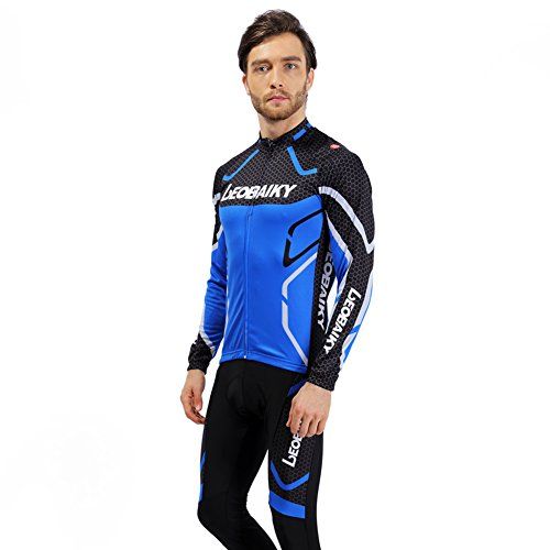 Komplet kolarski męski długi rękaw spodnie akcesoria EU M