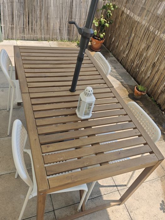 Mesa de exterior IKEA (madeira de acácia)