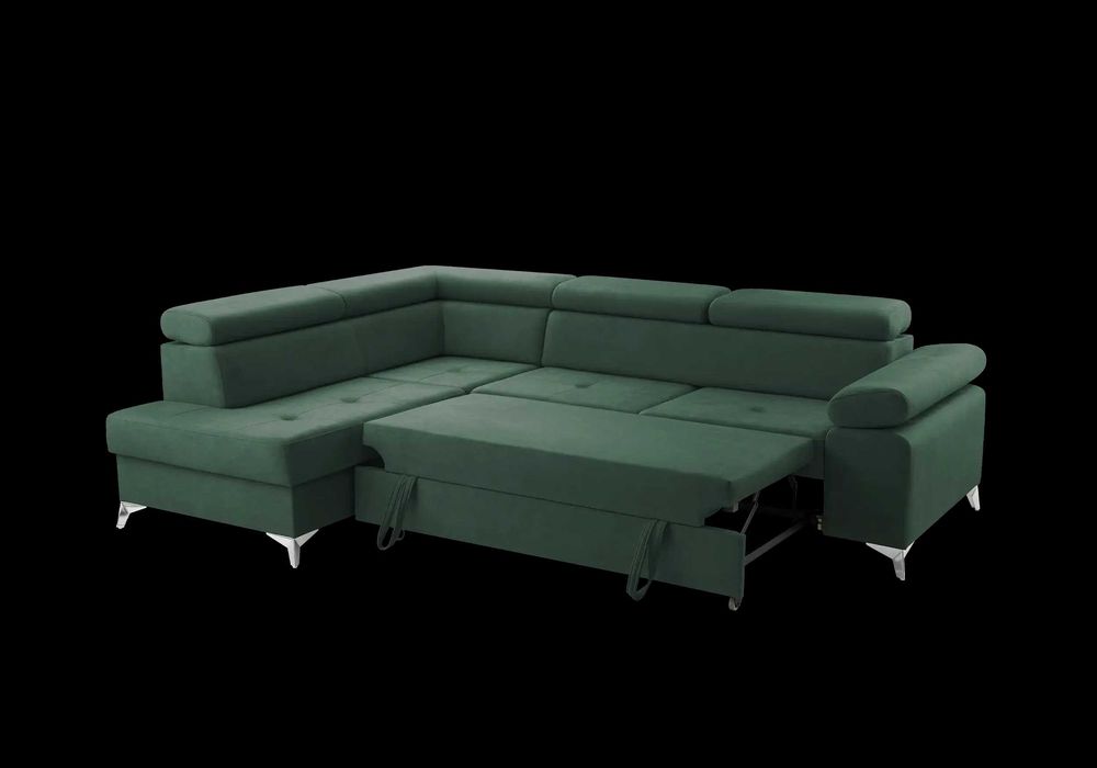 Nowoczesny narożnik Madryt ruchome zagłówki -5 kolorów