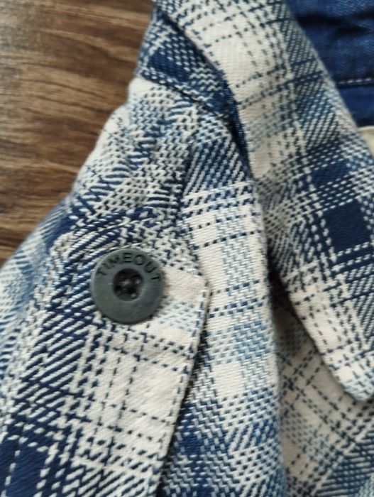 Koszula flanelowa z jeans Timeout L