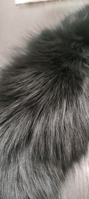 Kołnierz futerko czarny