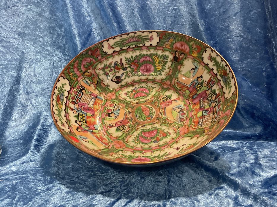 Chinese Bowl  canton famaly rose 25x10cm alt,