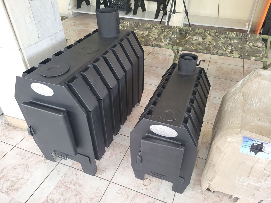 110м3! Эффективная Печь Булерьян из жаропрочной стали / Буржуйка