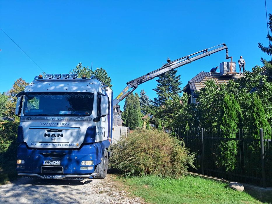 Transport HDS Dźwig 10ton Warszawa Otwock Siedlce Wawer