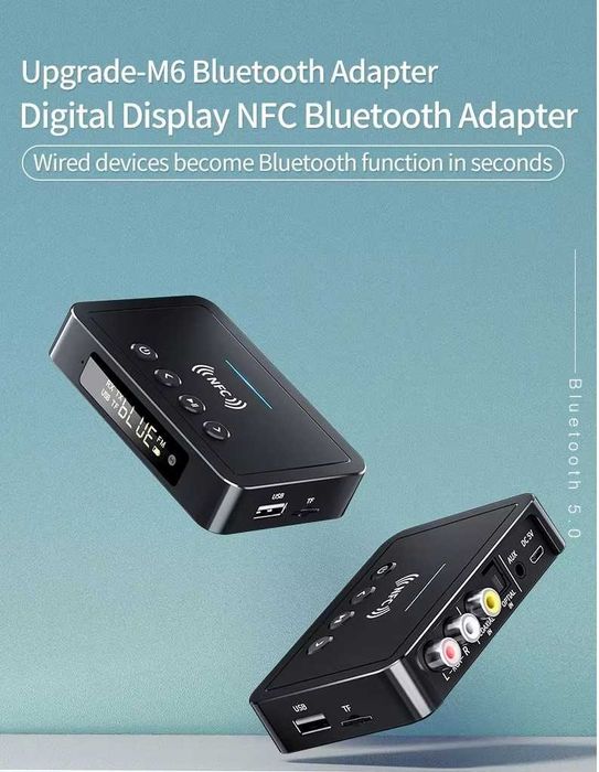 NFC Bluetooth 5.0 Adapter  Aux RCA SPDIF Bezprzewodowy odbiornik