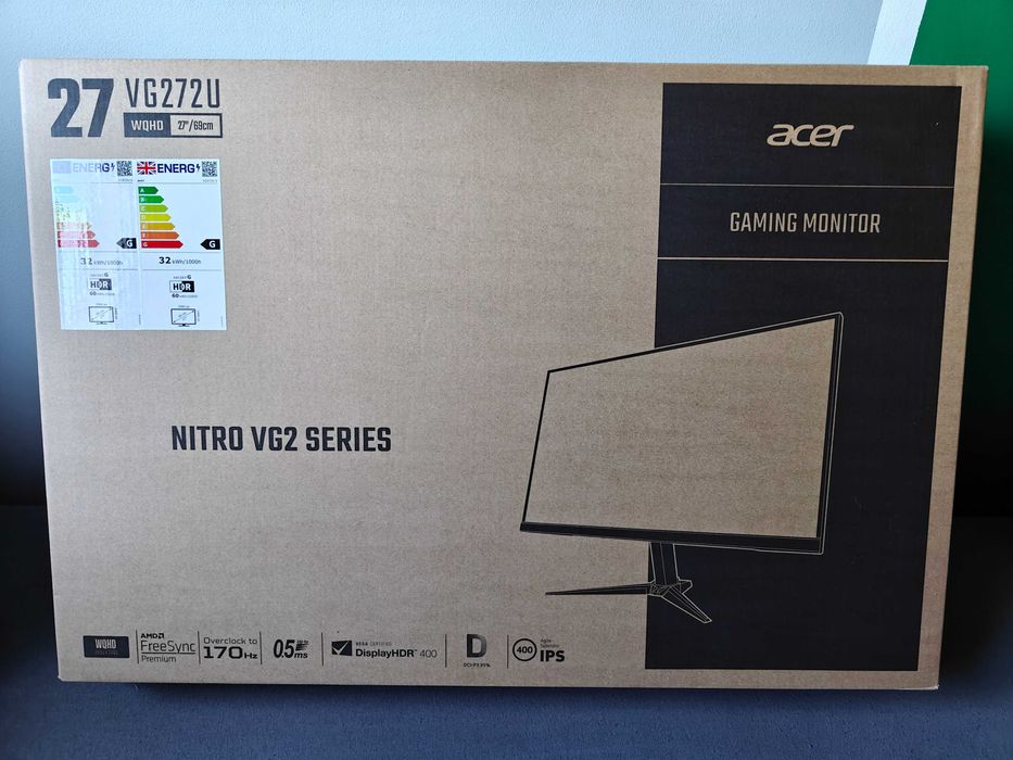 Acer Nitro VG2 VG727U VG272UVbmiipx QHD 2k 2560x1440 170Hz 400cdm2
